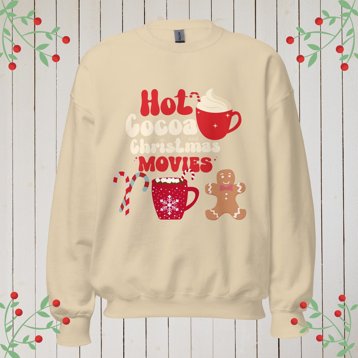 Cocoa, Christmas, Movies Sweatshirt