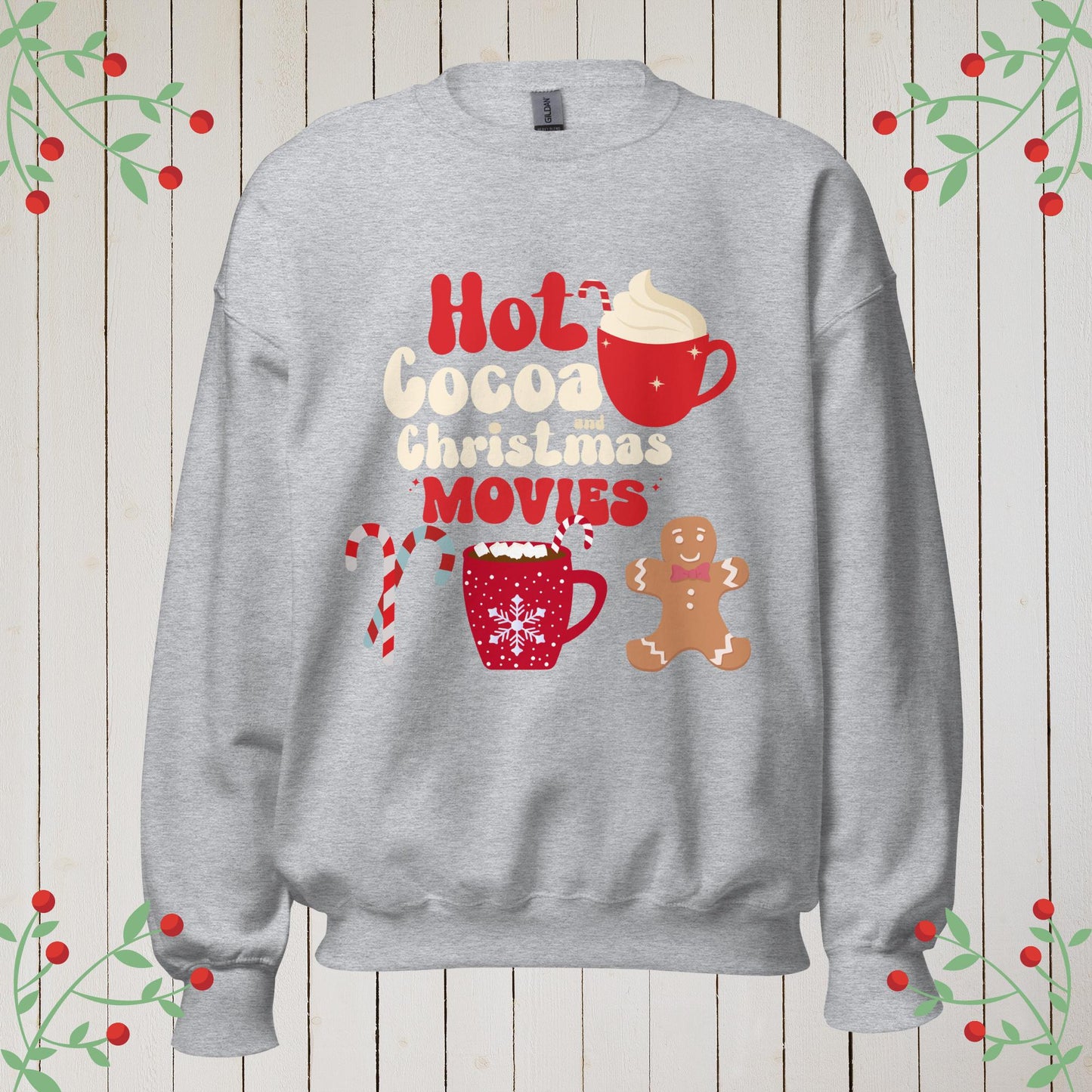 Christmas and Movies Sweatshirt